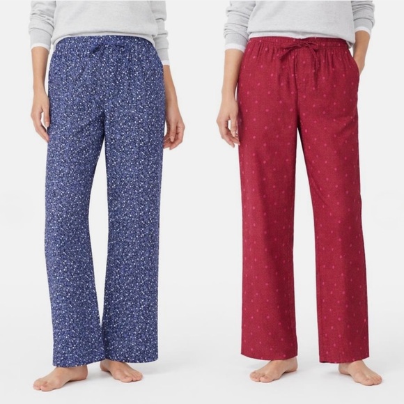 GAP Other - 2 Pair GAP NWT Women's Cozy Drawstring Lounge Pants - Blue & Red